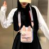 Cute Canvas Bag Female Personality Cartoon Student One-shoulder Cloth Bag Trendy Ins Versatile Crossbody Bag