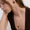 Tatiana (925 Silver) Gemstone Long Necklace NZ2506 Onyx