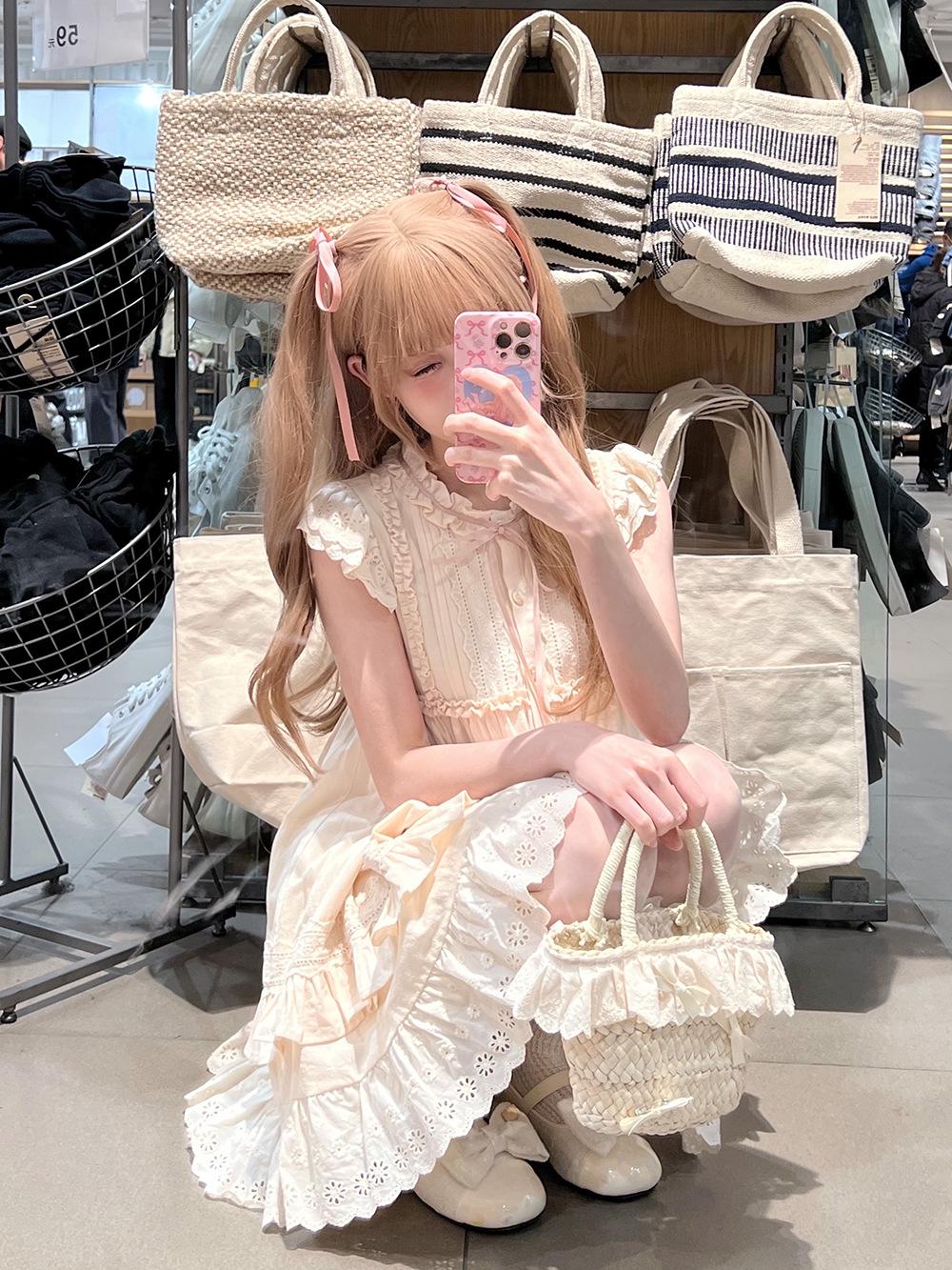 

Платье Sweet Princess Style с круглым вырезом и рукавами-фонариками - Женский летний сказочный дизайн Small