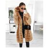 Women's Winter Mid-Length European & American Slim Faux Fur Coat