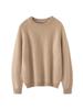 Women's Cashmere Round-Neck Sweater: Soft, Thick, Versatile Knit Top for Autumn & Winter