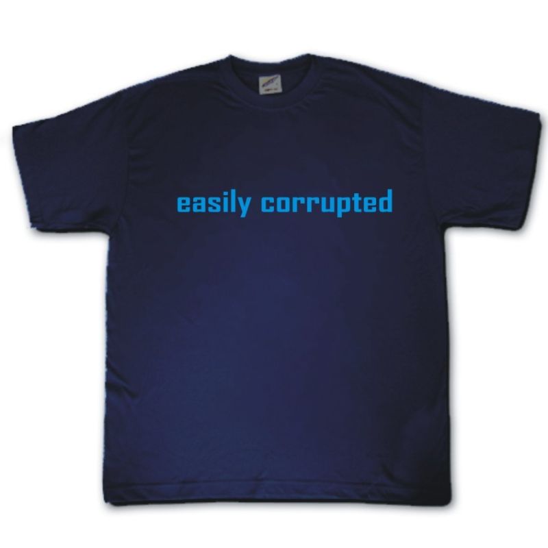 EASILY CORRUPTED funny naughty rude slogan lads holiday stag party T-shirt