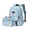 Li Shen Plaid Two-Piece Student Backpack Set