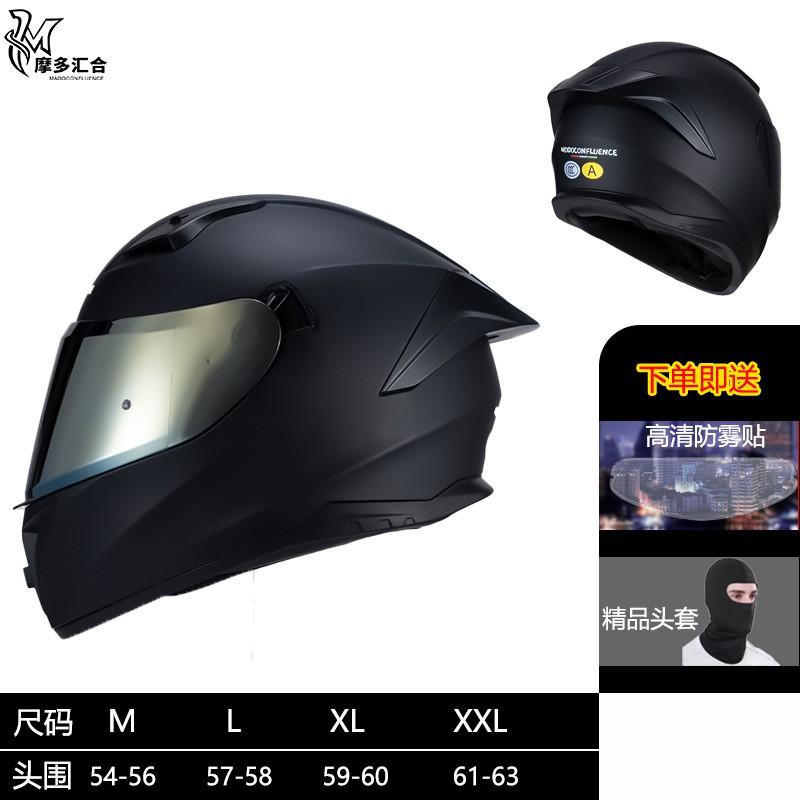 Full Face Motorcycle Helmet With Dual Visor 3C Certified ABS Safety Men Women All Season Riding