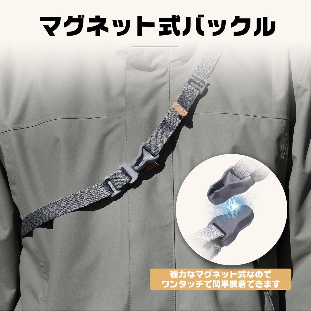 Ulanzi Falcam Maglink Kameragurt, magnetischer Schnellverschluss, Schultergurt, Schnellaufnahmegurt, Längenverstellbar für spiegellose Pro-Kameras, rutschfest