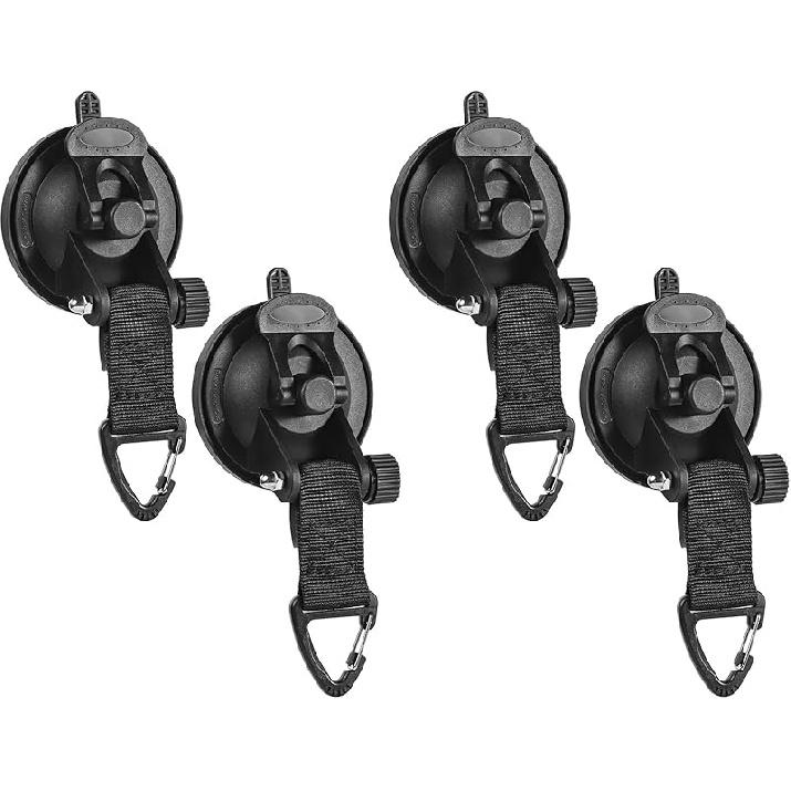 Heavy Duty Suction Cup Security Hooks For Camping(4 Pcs)