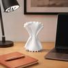 Fun Room Decor 3D Printed Butterfly Flower Vase, Wavy Ribbon Matte Tabletop Decor, Multi-Purpose Planter Outdoor Garden Ornament for Fresh Dried