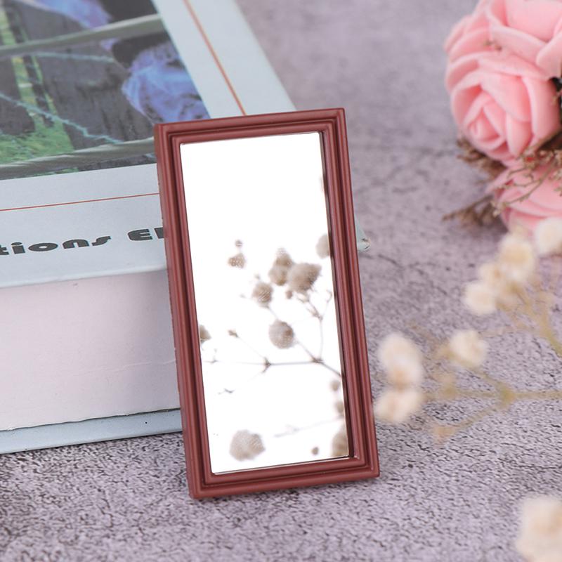 1Pc 1/12 Dollhouse Miniature Mirror Wall Room Mirror Doll House Accessories