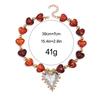 Vintage Amber Resin Heart Beads Choker Necklaces for Women Trendy Love Pendant Necklace Statement Jewelry Accessories Gift