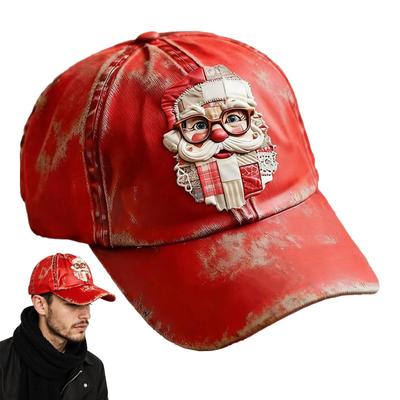 Merry Christmas Baseball Hat For Adults &Teens Retro Holiday Twill Headwear With Print Casual Unisex Hat For Golf Running Travel