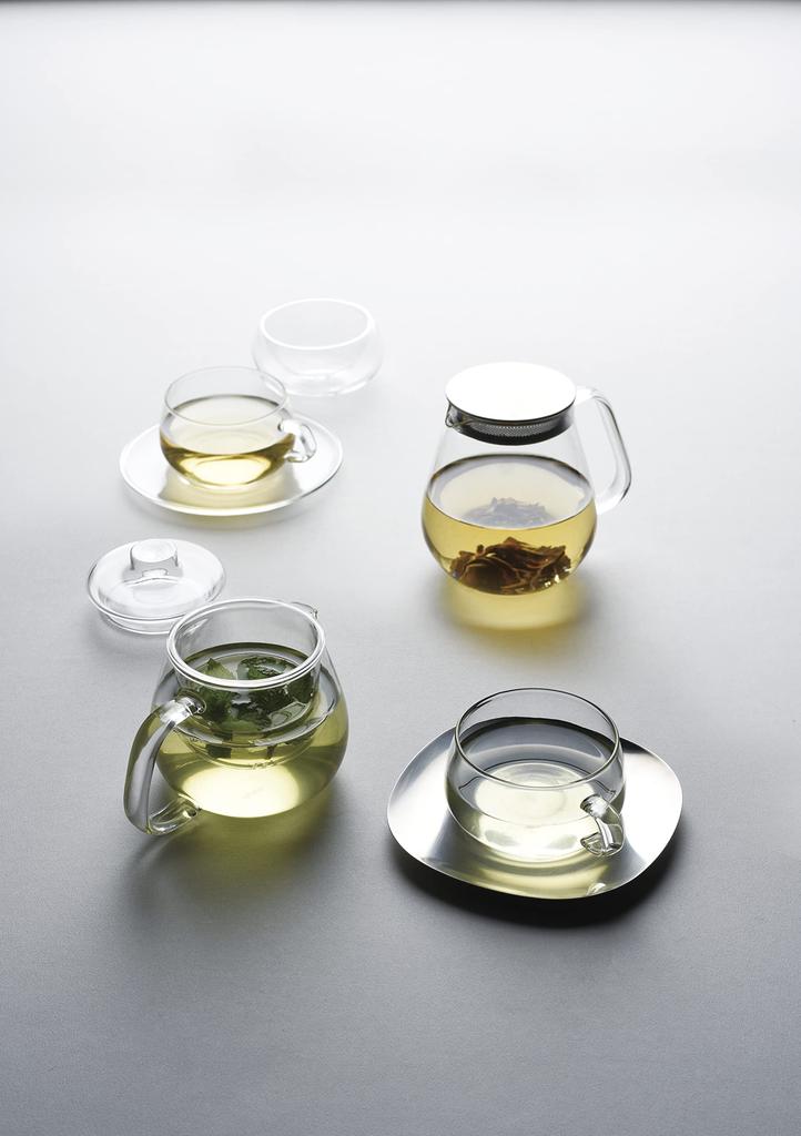 KINTO UNITEA 8336 One-Touch Teapot, 720ml, Heat-Resistant Glass, Gift, Present,