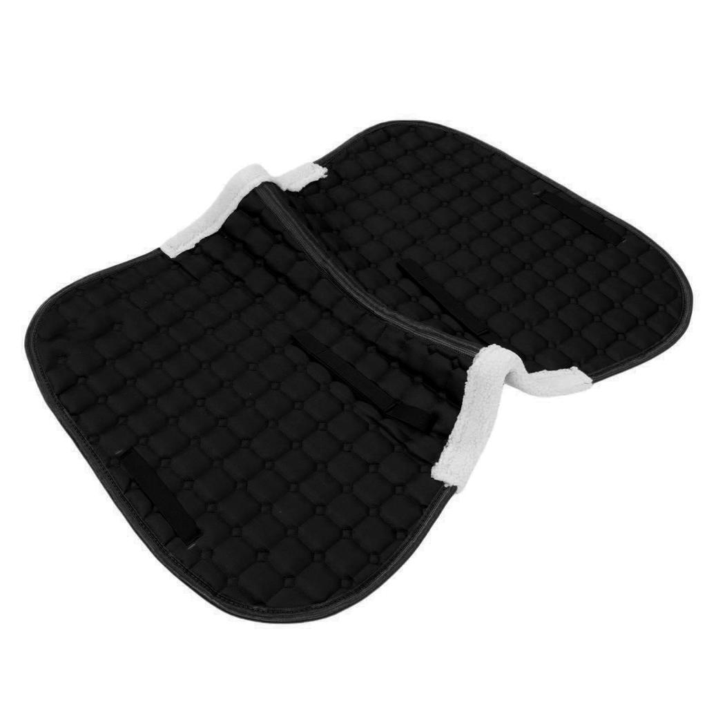 Horse Saddle Pad Sweat Absorbent Non Slip Comfortable Stylish 3D Tailoring Riding Seat Saddle Pad Black