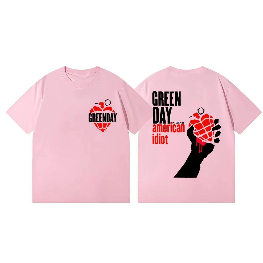 Green Day Inspired Tour 2026 Tshirt Punk Rock Pop Music Short Sleeve T Shirt Unisex Women Fashion Casual Tshirts Streetwear