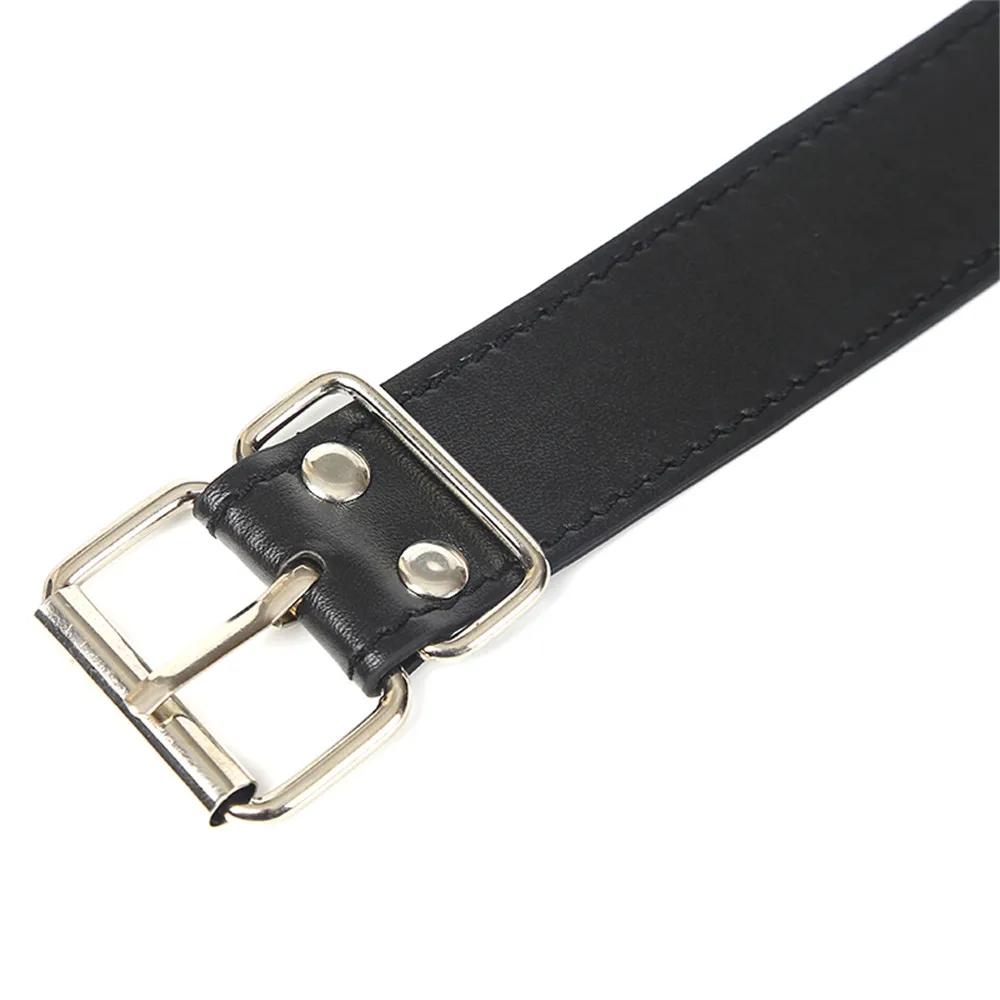 Anillo Sexual de Cuero para Flirteo con Boca Abierta Mordaza Artículos de Bondage Juego de Roles Productos Eróticos Juguetes Sexuales para Mujeres Parejas Adultos Juegos