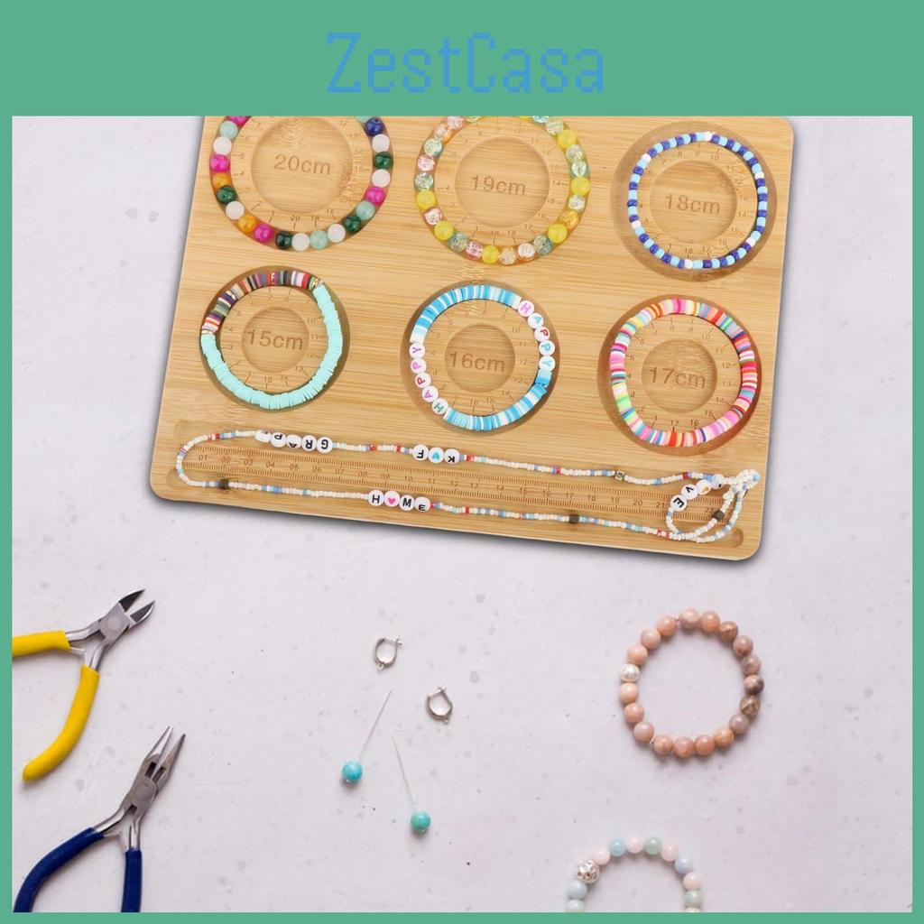 Board Bead Beading Jewelry Design Tray Exquisite Bamboo Reusable For Making