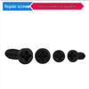 PB Black Pan Head Self-Tapping Screw, Cross Round, M1.6*3-7, Flat Tail.