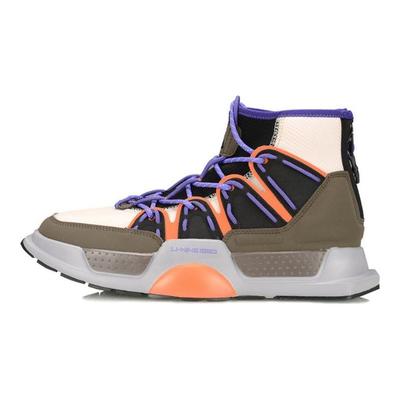 Li Ning Wu Dao Tessuto Sintetico Ammortizzante Leggero Resistente all'Usura Antiscivolo Scarpe da Basket Retro High Top Uomo sneaker AGBP089-2