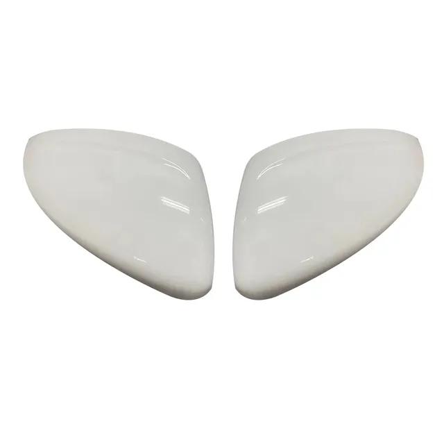 2Pcs For Peugeot 208 / 2008 2012-2018 Side Door Rearview Mirror Cover Trims Car Accessories Left + Right Side Replacement Style