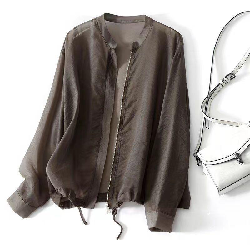 Thin Breathable Sun Protection Clothing Coat Female Summer Jacket Loose Outerwear Small Temperament Cardigan Women Tops