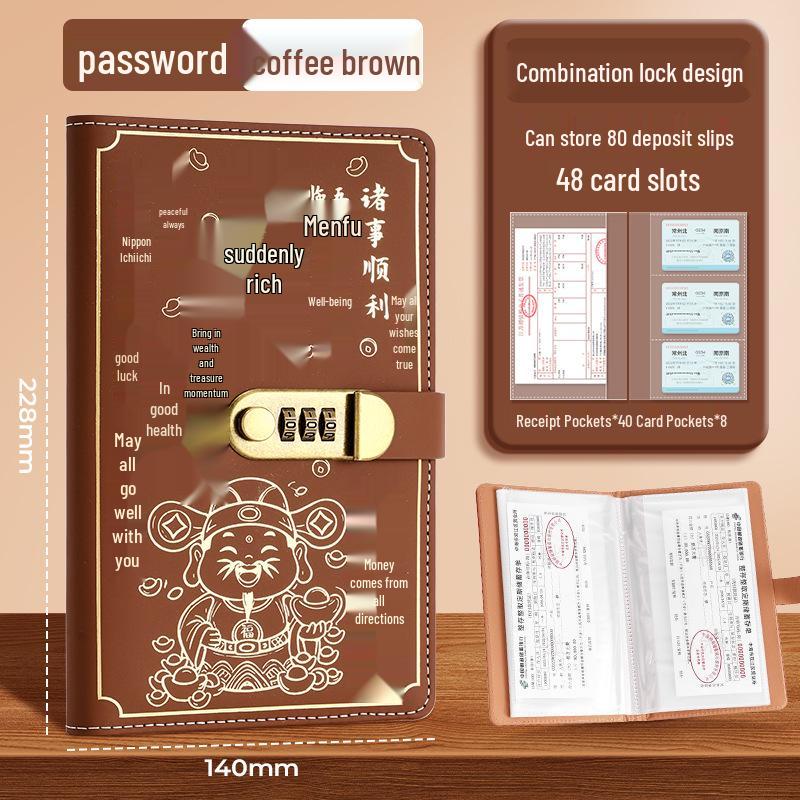 

Secure A6 Deposit Certificate & Receipt Folder with Combination Lock