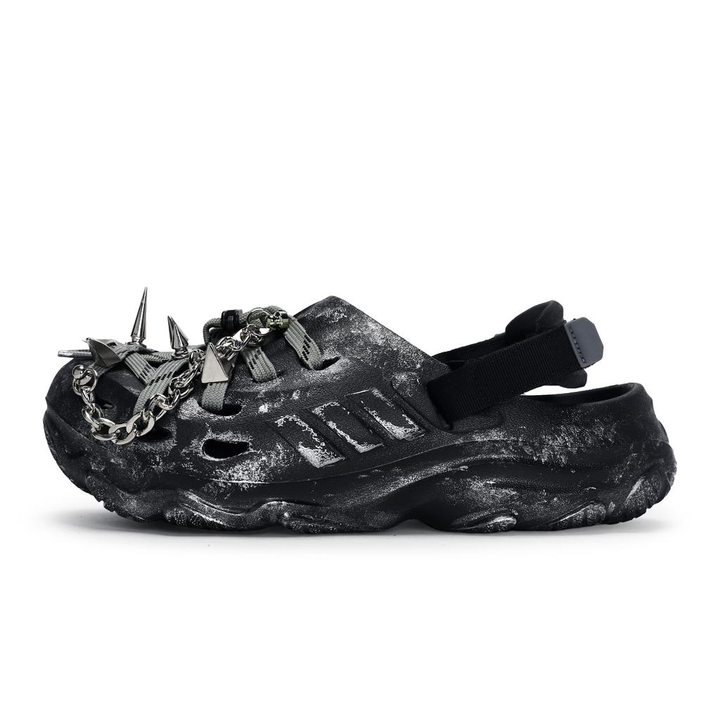 Adidas MAXXCLOG 811 Manufacturing, Thorn Wild, Special Shoe Box Clogs Unisex Black Gray Silver JH9847(Team80-S-BOX)