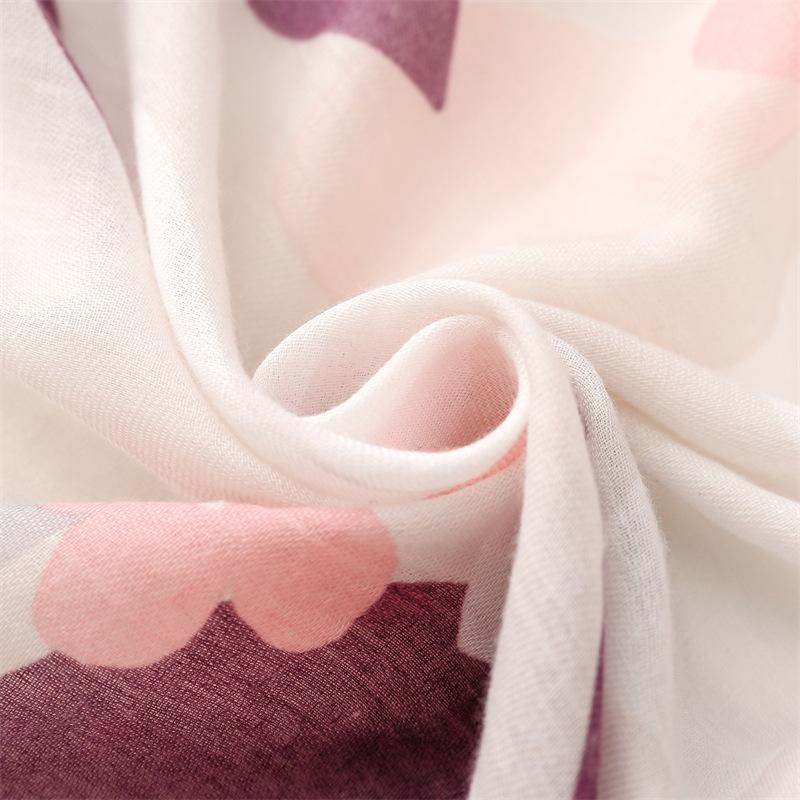 Warm Large Handkerchief, New Women'S Beach Towel, Fashionable Printed Rectangular Scarf, Outdoor Sunshade Thin Headscarf