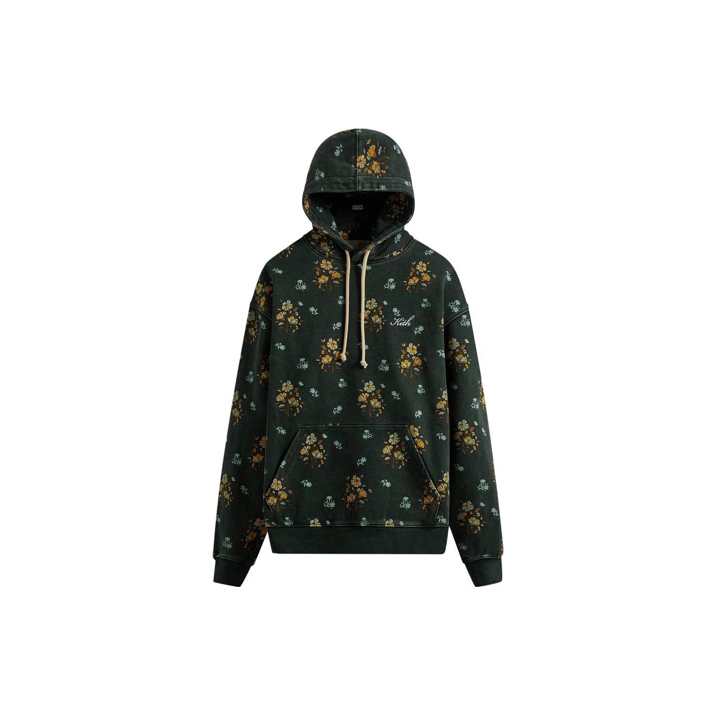 Kith Men s Stadium Green Begonia Floral Williams III Hoodie KHM030295-302 XS
