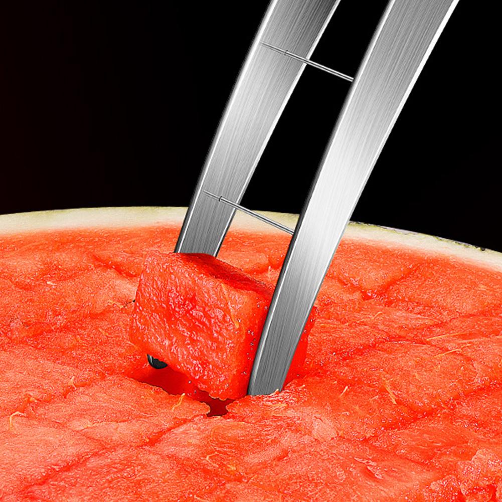 1-3Pcs Watermelon Cutter Slicer 304 Stainless Steel Watermelon Cube Cutter Artifact Fruit Knives Melon Cutter for Kitchen Gadget