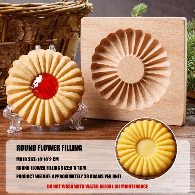 Premium Beechwood Cookie Molds For Healthy Baking With Smooth Finishes And Easy Releases Perfect For Family Kitchen