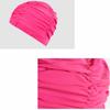 Fabric Swim Caps for Short Hair Long Hair, Nylon Cloth Swimming Caps Elastic Swim Caps Comfort Swim Hats for Women Man