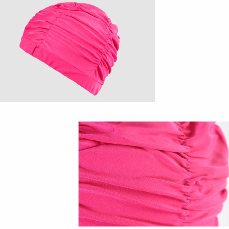 Fabric Swim Caps for Short Hair Long Hair, Nylon Cloth Swimming Caps Elastic Swim Caps Comfort Swim Hats for Women Man