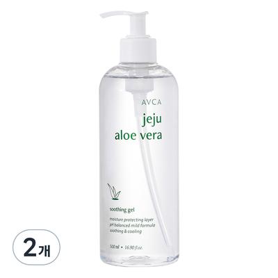 Abca Jeju Aloe Vera Soothing Gel, 2 Units, 500ml