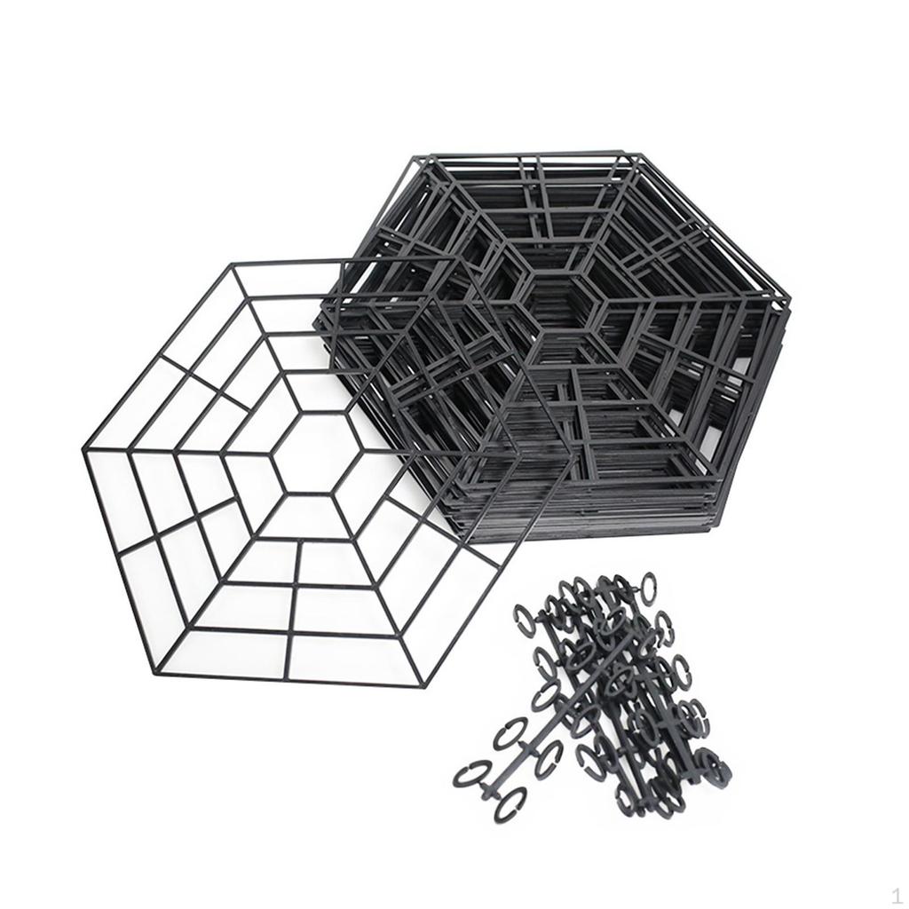 20 Pieces Fishing Pond Net Protectors, Netting Multifunctional, DIY Six Angle Guards,Protective