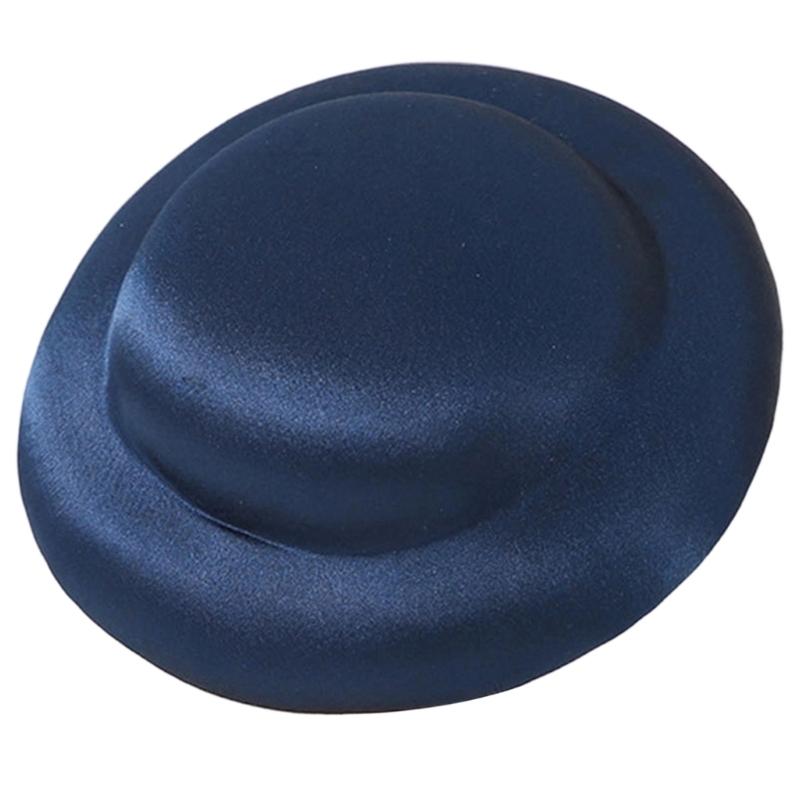 Elegant Homburg Fedoras Top Hat Fascinator Base Color Hat Flat Hat Headwear Western Trend for Casual Wear