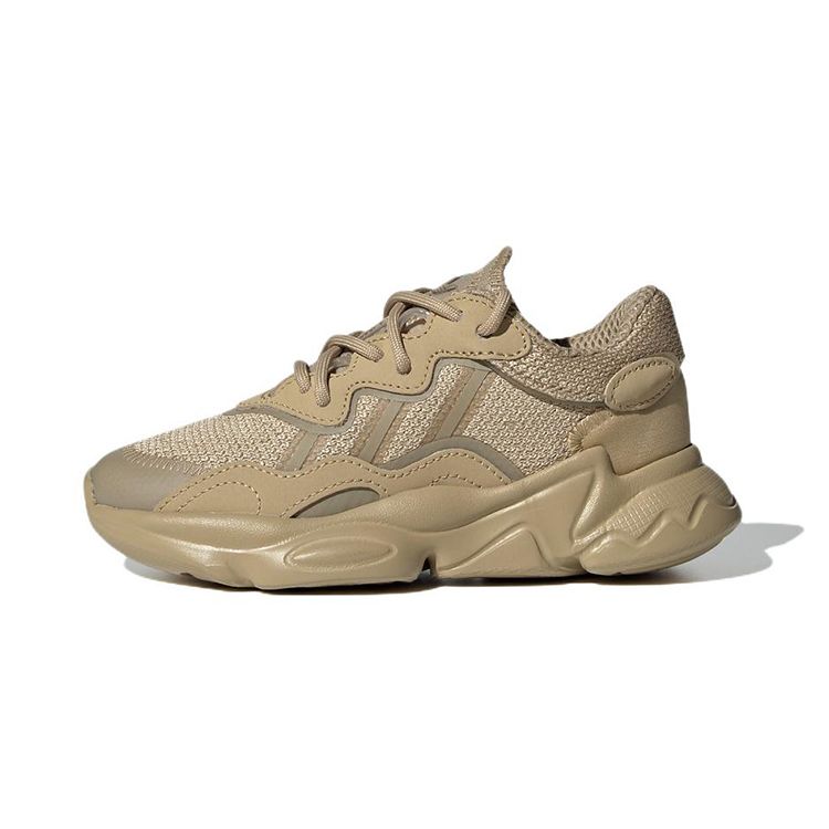 Adidas Originals Ozweego Comfortable Non-Slip Wear-Resistant Breathable Low-Top Sports Casual Shoes Kids Sneakers Brown GX1644