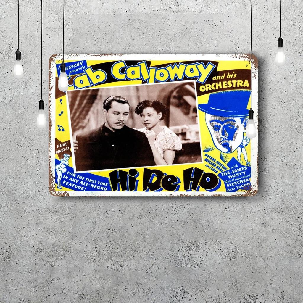 Cab Calloway Vintage Tin Sign Home Decor Wall Decor Art Wall Mural Room Decoration Decor Retro Metal Sign Plate Bar Posters