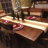 Vintage Jute Tablecloth Wedding Party Decoration Rustic Style Colour Blocking Tablecloth