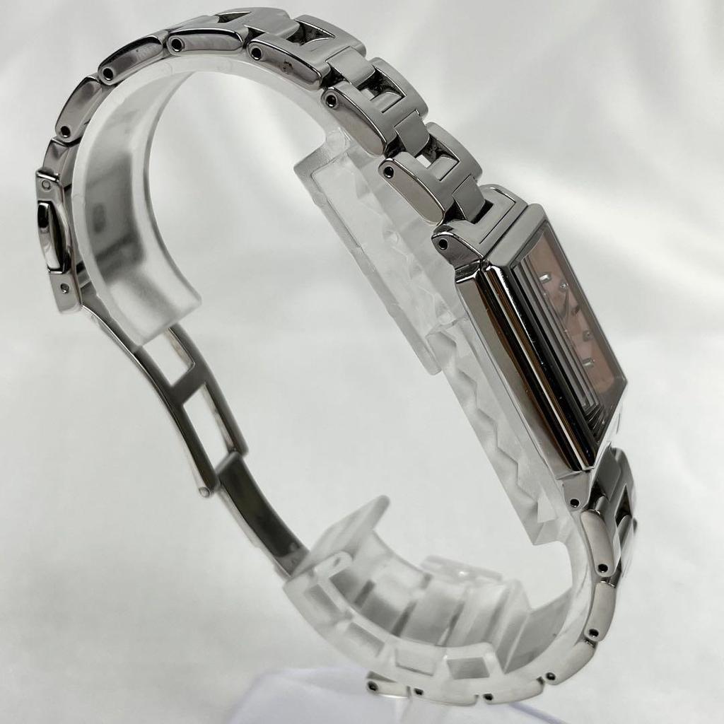 [USED] Working/Battery SEIKO Lucia 8P Diamond Watch Square Genuine Strap