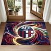 Bologna FC Design Crystal Velvet Rug Soft Decorative Mat for Bedroom Entrance