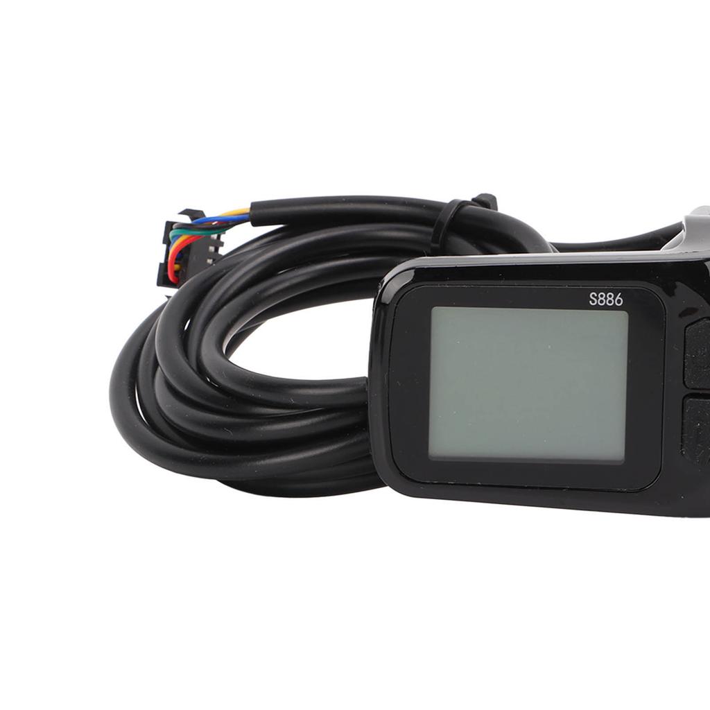 48/60V 350W Electric Bike Brushless Motor Controller 886 LCD Display Panel Kit with Spare Twist Grips