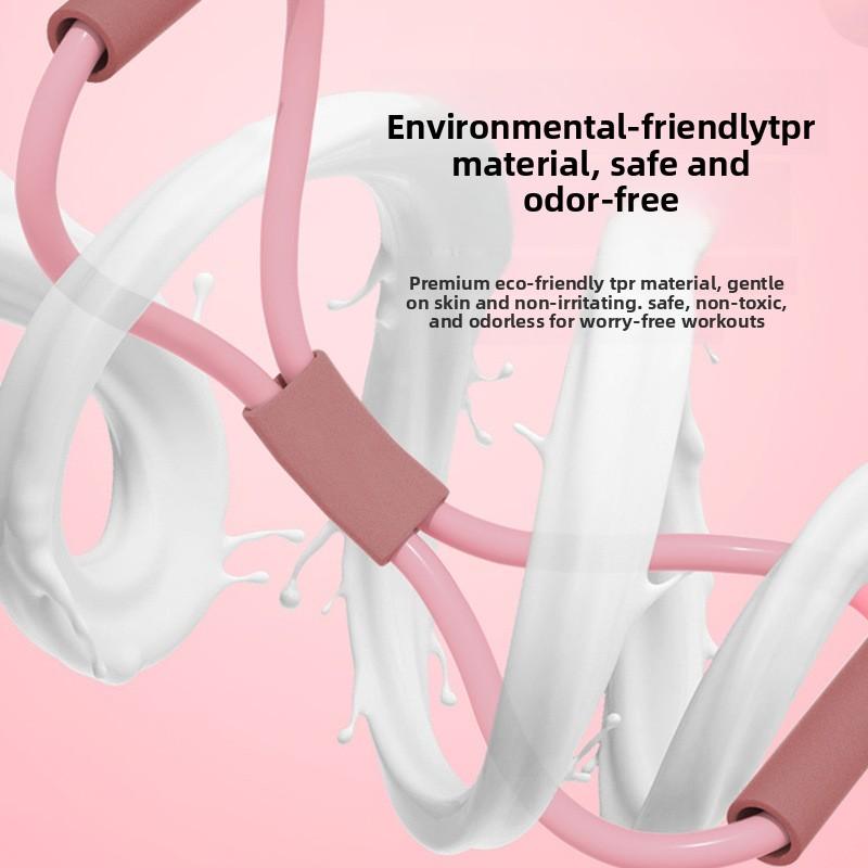Achtförmiges Seil Widerstandsband Rückenschönheit Yoga Trainingsgerät Elastischer Schlauch Brustexpanderband Frauen Rücken Fitnessgerät Solide