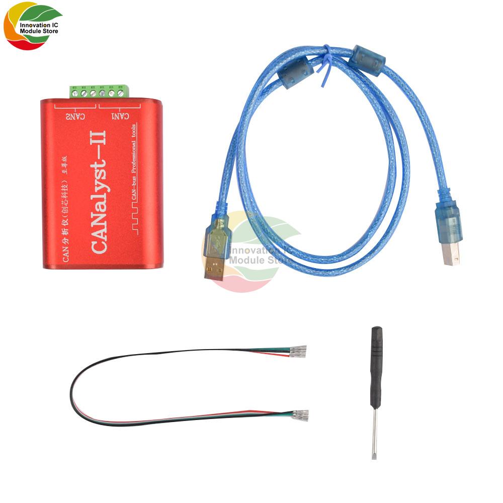 

Ziqqucu CANalyst-II Модуль розширювальної плати аналізатора Pro 2-канальний USB на CANBus USBCAN Аналізатор 2500 VRMS ZLG CANTest CANPro Ізолятор