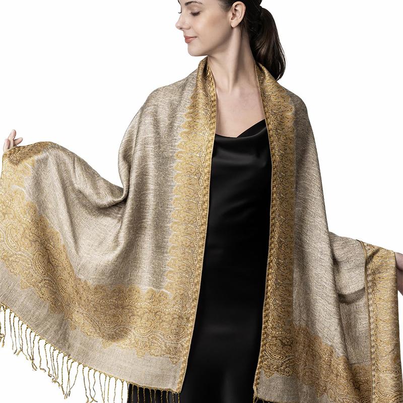 Luxusní značka podzim kašmír pašmínový šál Dámská zavinovačka Teplé zimní šátky Designový potisk Dámský šátek Foulard Bavlna Stoles