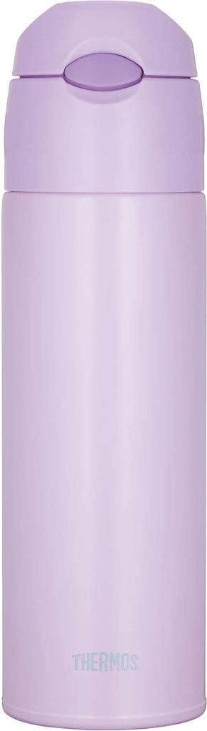 Thermos Water Bottle Vacuum Insulated Straw Bottle Light Purple 550ml LPL FHL-551
