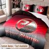 SC Freiburg FC Printed Bedding Set Custom Name Text 1 Duvet Cover 2 Pillowcases For Bedroom