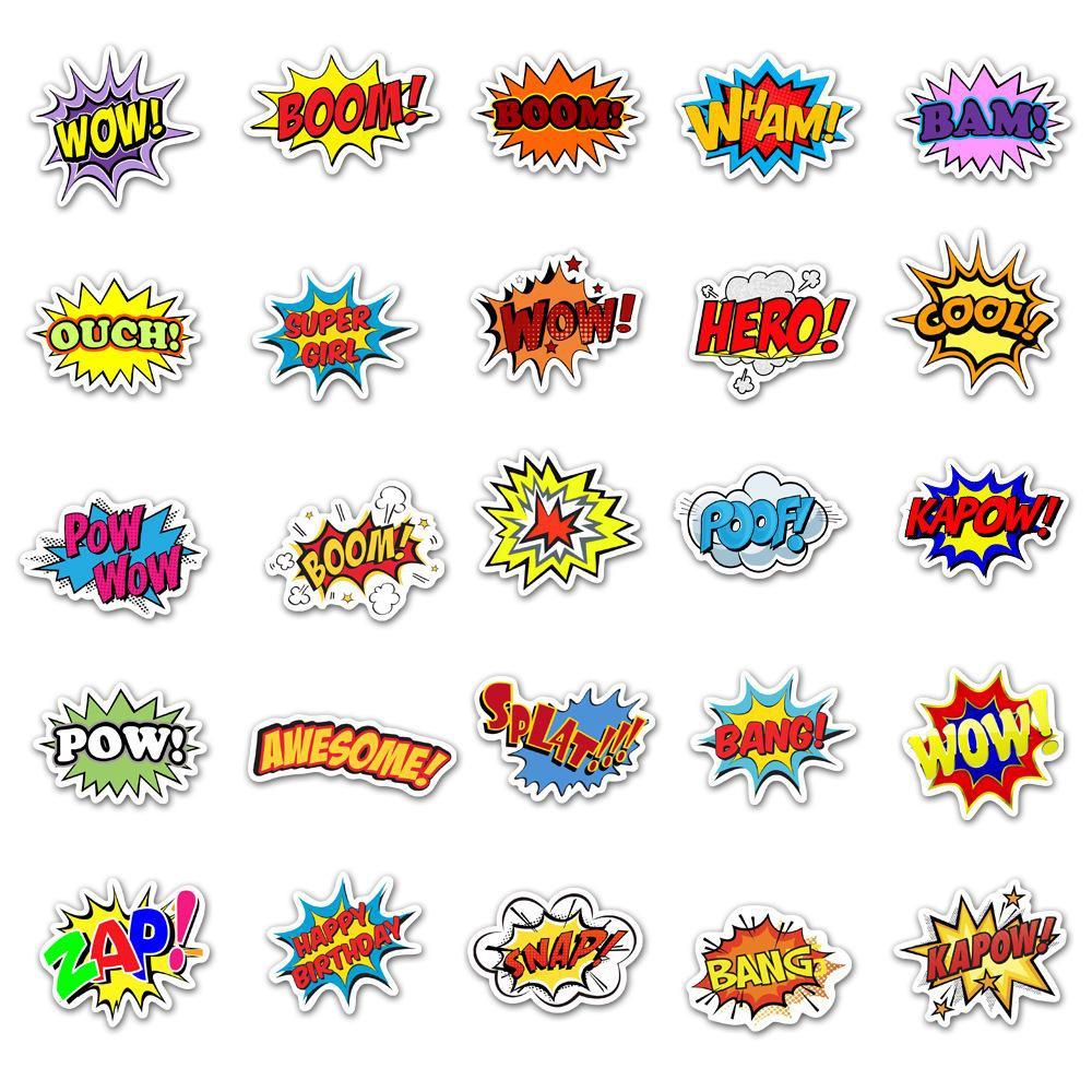 10/50PCS Rock Band Stickers Letter Graffiti Stickers for DIY Luggage Laptop Skateboard Motorcycle Bicycle Stickers