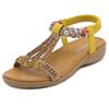 2026 Estate Nuova Versatile Tendenza Moda Sandali Donna Fascia Elastica Leggeri Comodi Sandali Traspiranti Stile Etnico