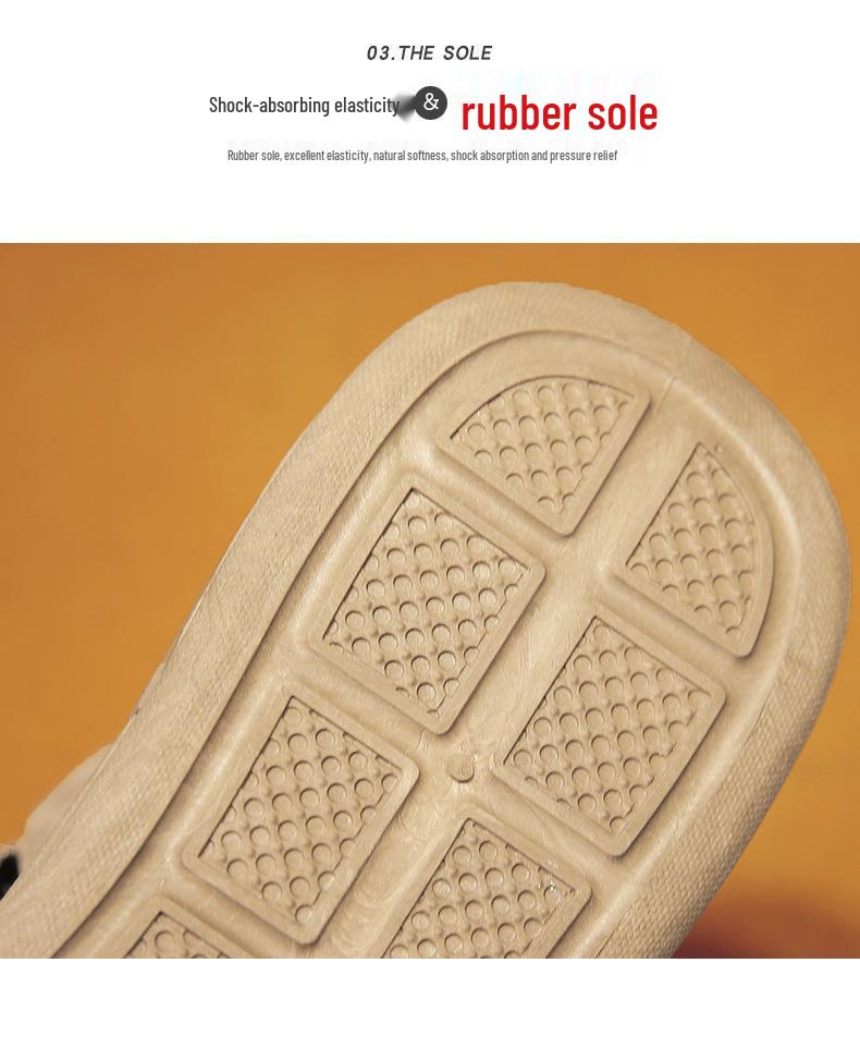 Men's Winter Fleece-Lined Snow Boots - Thick, Warm, Cold-Proof, Non-Slip, One-Step Cotton Shoes