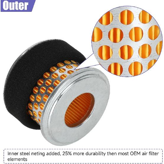 Air Filter Kit Compatible With Predator 212 Pressure Washers 212Cc Gas Engine SpeedWash OneWash 3100Psi 3600Psi 6602 6924 6590 6470 0J88870129