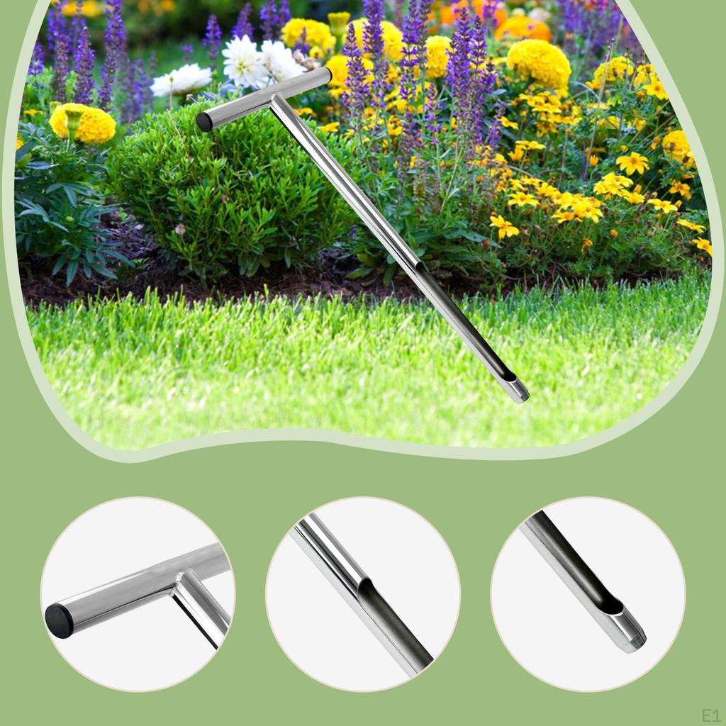 Sonda Campionatore di Suolo da 52 cm, Portatile a Nucleo in Acciaio Inossidabile per Giardino Prato, Casa
